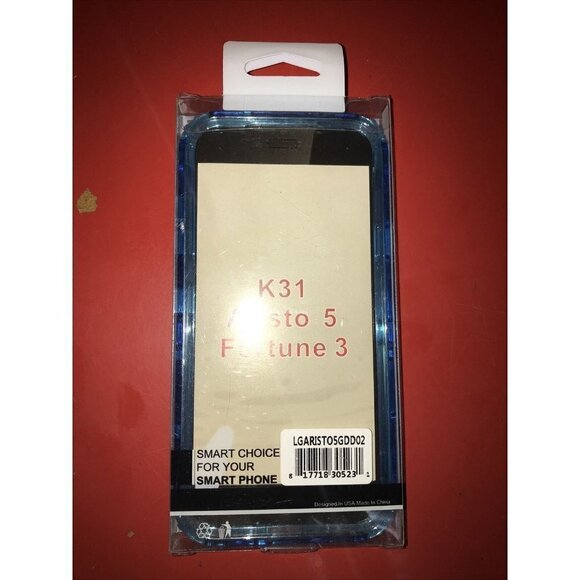 For LG Aristo 5 / K31 - Transparent Clear Heavy Duty Impact Rubber Armor Case - Picture 1 of 2